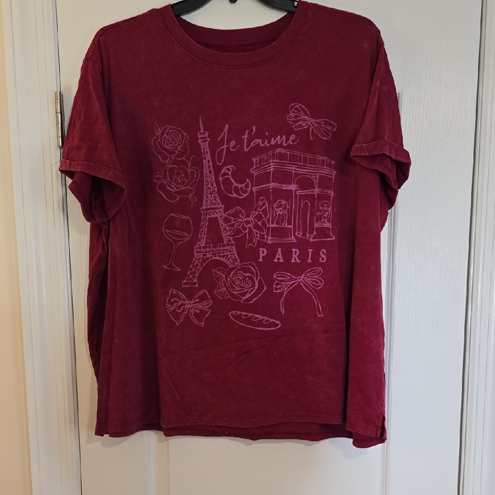 Cold Crush Burgundy Tee